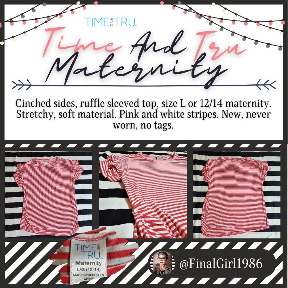 Time and Tru Maternity Top